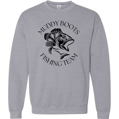 Fishing Team Adult Crew Neck Sweatshirt