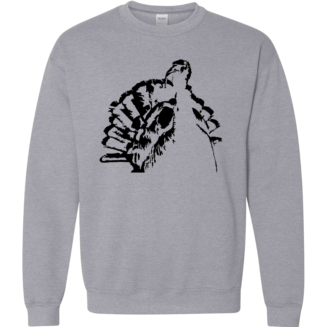 Turkey Contour Adult Crew Neck Sweatshirt