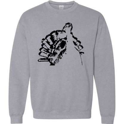 Turkey Contour Adult Crew Neck Sweatshirt