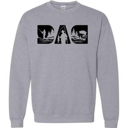 Fishing Dad Adult Crew Neck Sweatshirt