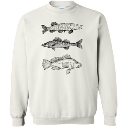Midwest Fish Adult Crew Neck Sweatshirt