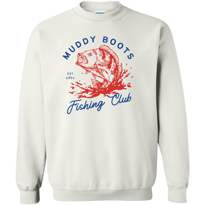 Fishing Club Adult Crew Neck Sweatshirt