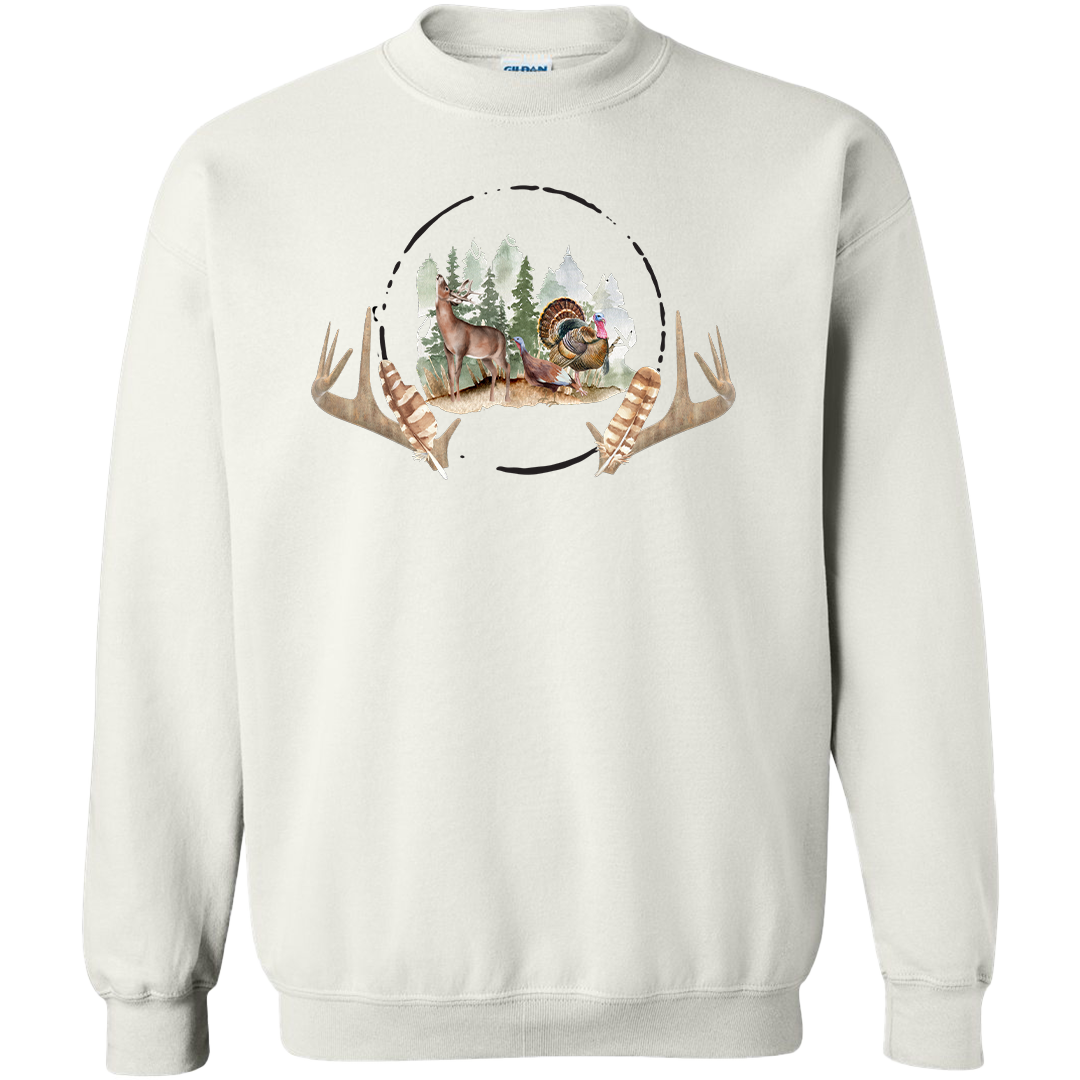 Bucks and Beards Adult Crew Neck Sweatshirt