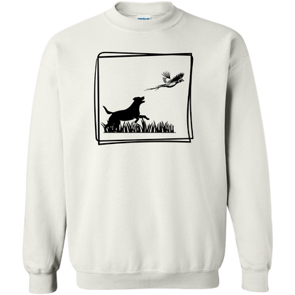 Pheasant Flush Adult Crew Neck Sweatshirt