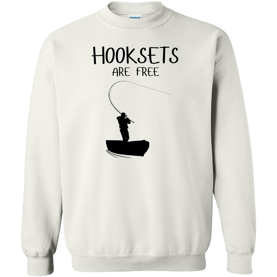 Hooksets Are Free Adult Crew Neck Sweatshirt