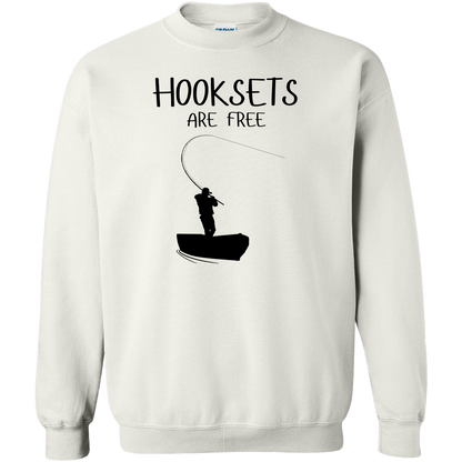 Hooksets Are Free Adult Crew Neck Sweatshirt