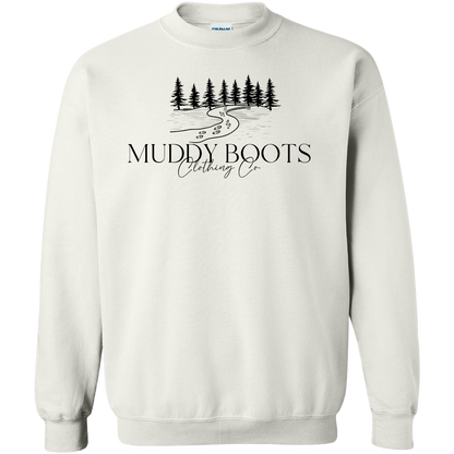 Muddy Boots Adult Crew Neck Sweatshirt