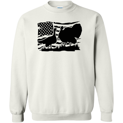 Turkey Flag Adult Crew Neck Sweatshirt