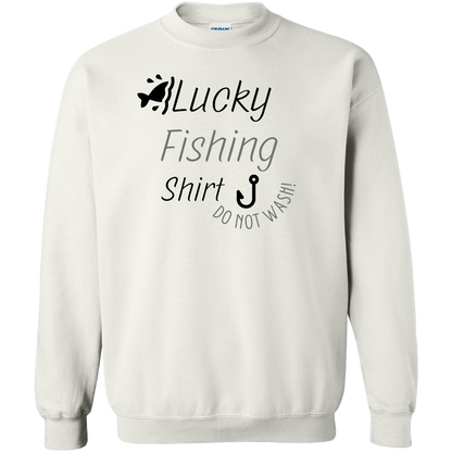 Lucky Fishing Shirt Adult Crew Neck Sweatshirt