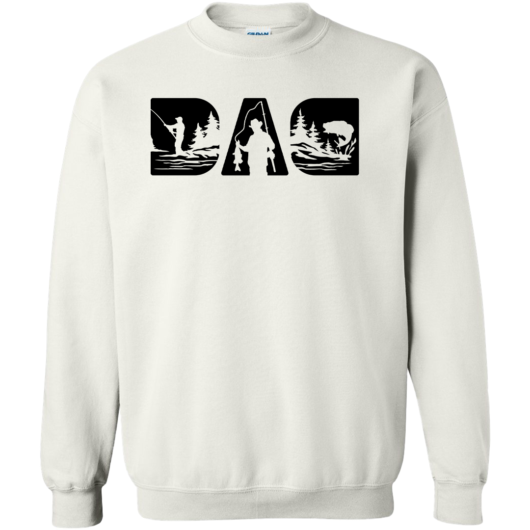 Fishing Dad Adult Crew Neck Sweatshirt