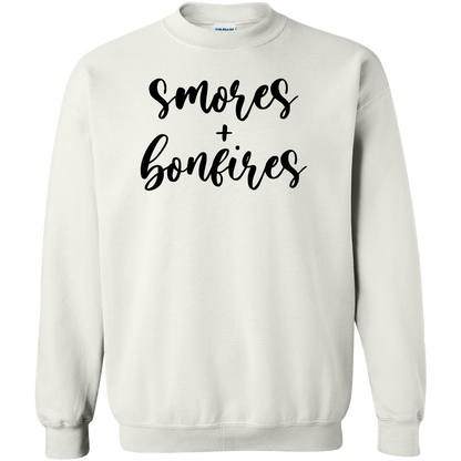 S'mores And Bonfires Adult Crew Neck Sweatshirt