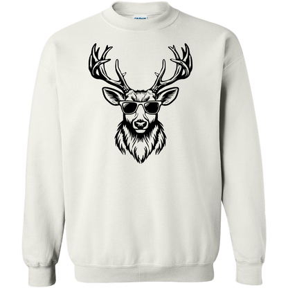Cool Deer Adult Crew Neck Sweatshirt