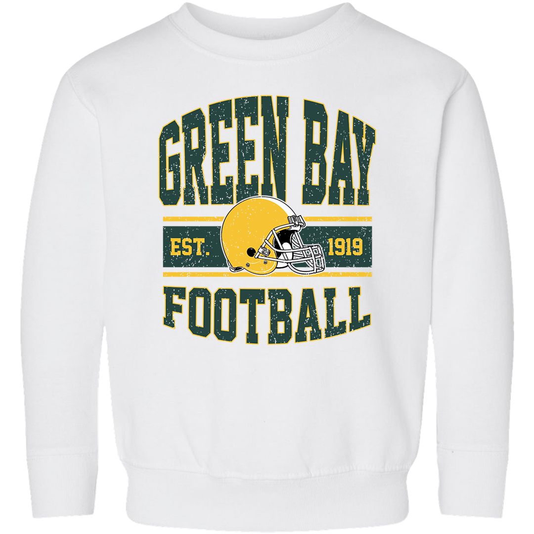 Green Bay Football Toddler Crew Neck Sweatshirt