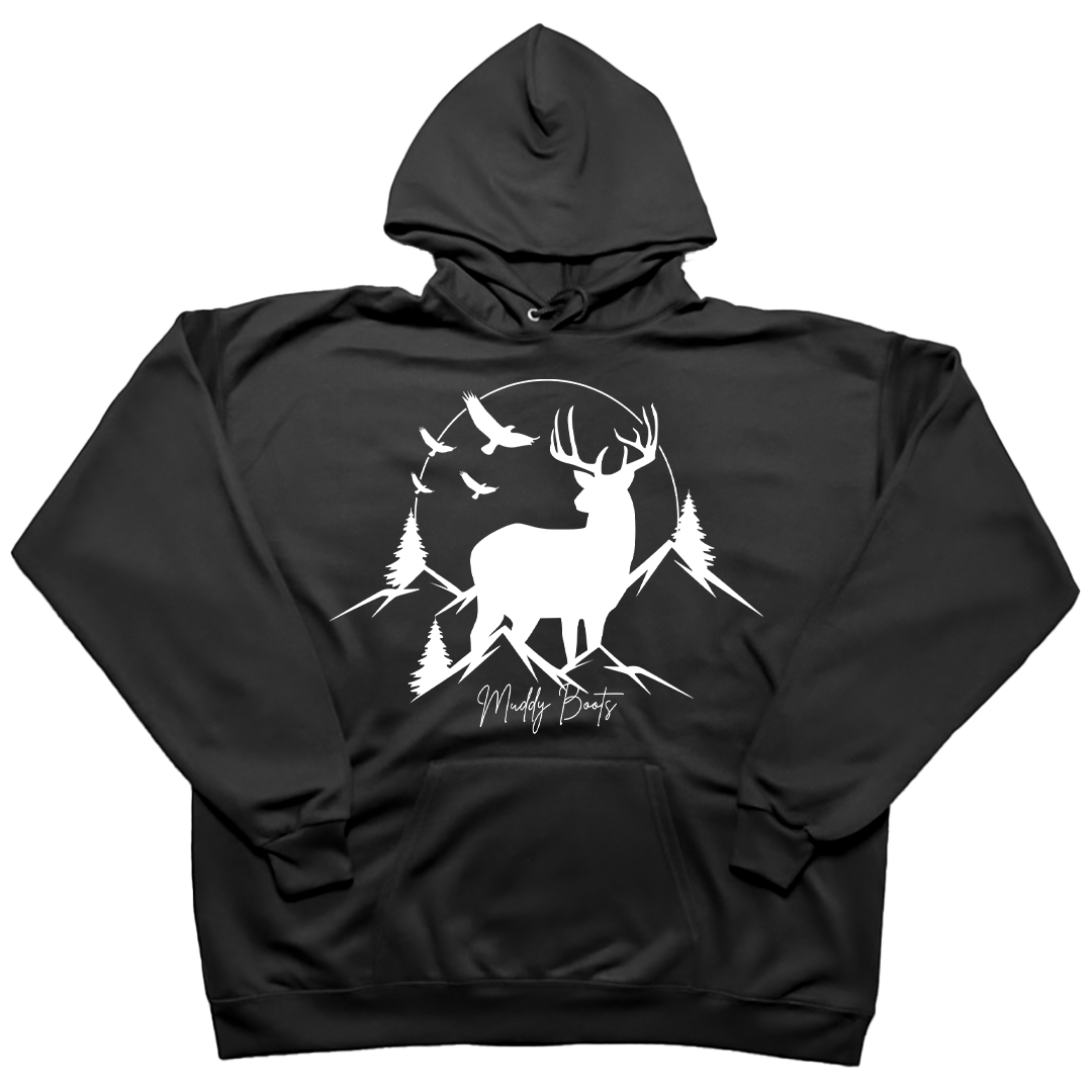 Mountain Deer Adult Hoodie