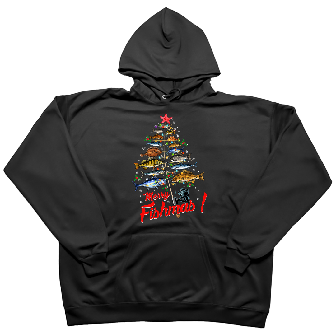 Merry Fishmas Adult Hoodie