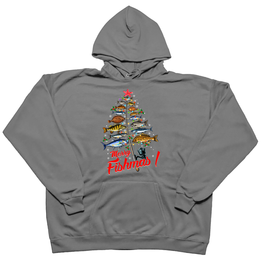 Merry Fishmas Adult Hoodie