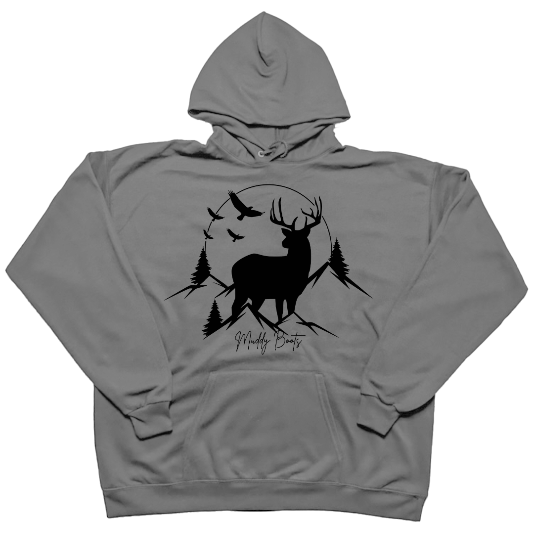 Mountain Deer Adult Hoodie