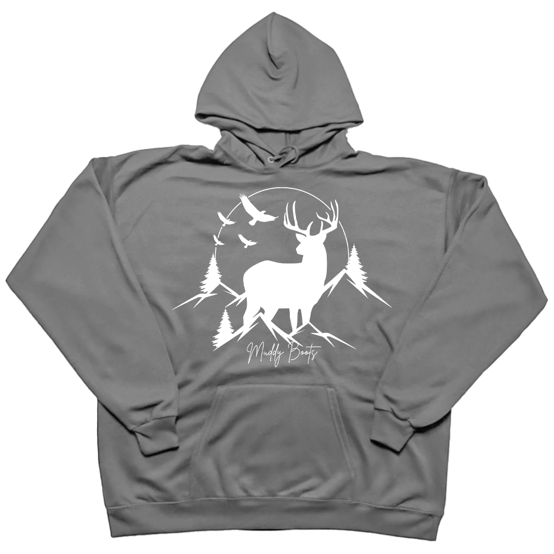 Mountain Deer Adult Hoodie