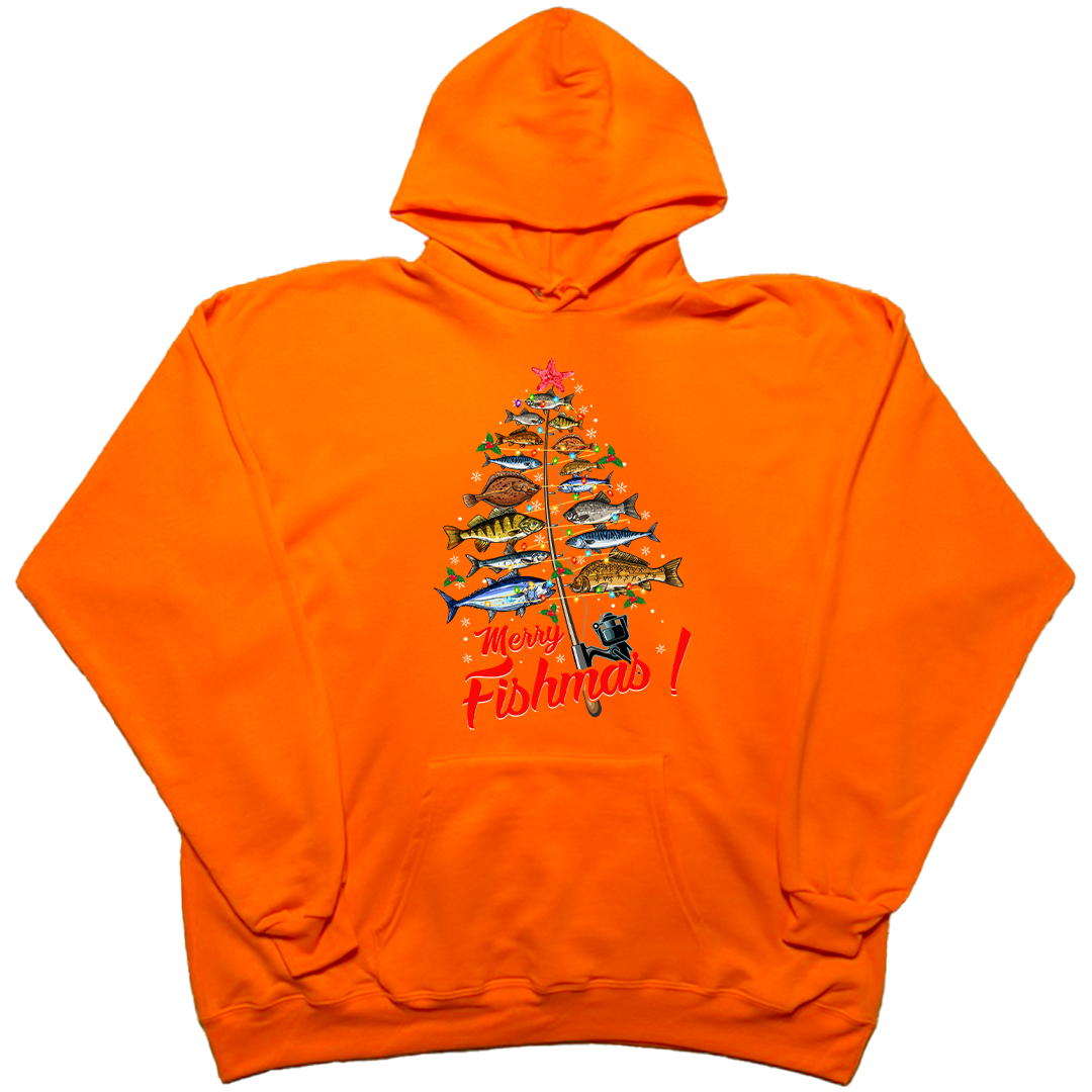 Merry Fishmas Adult Hoodie