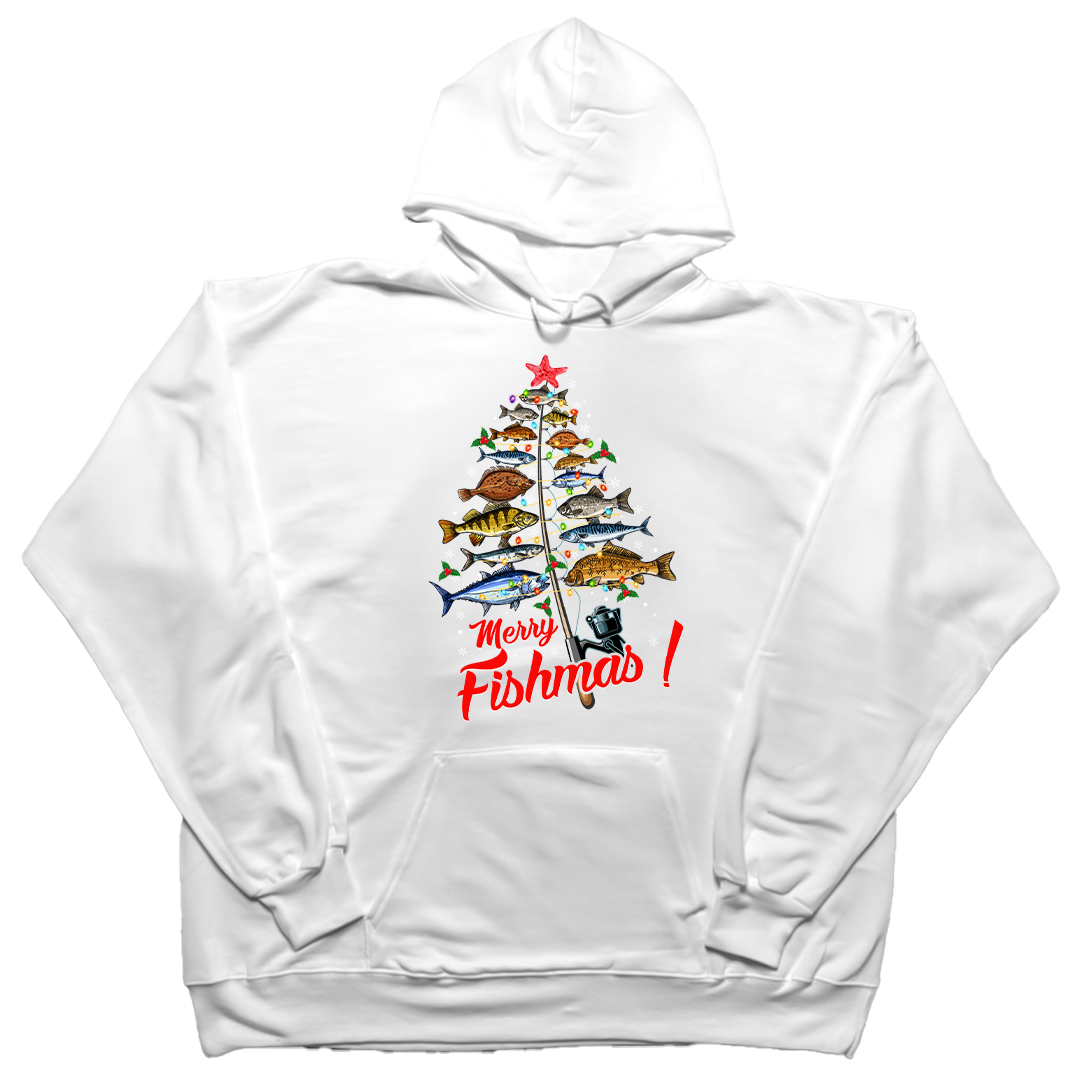 Merry Fishmas Adult Hoodie