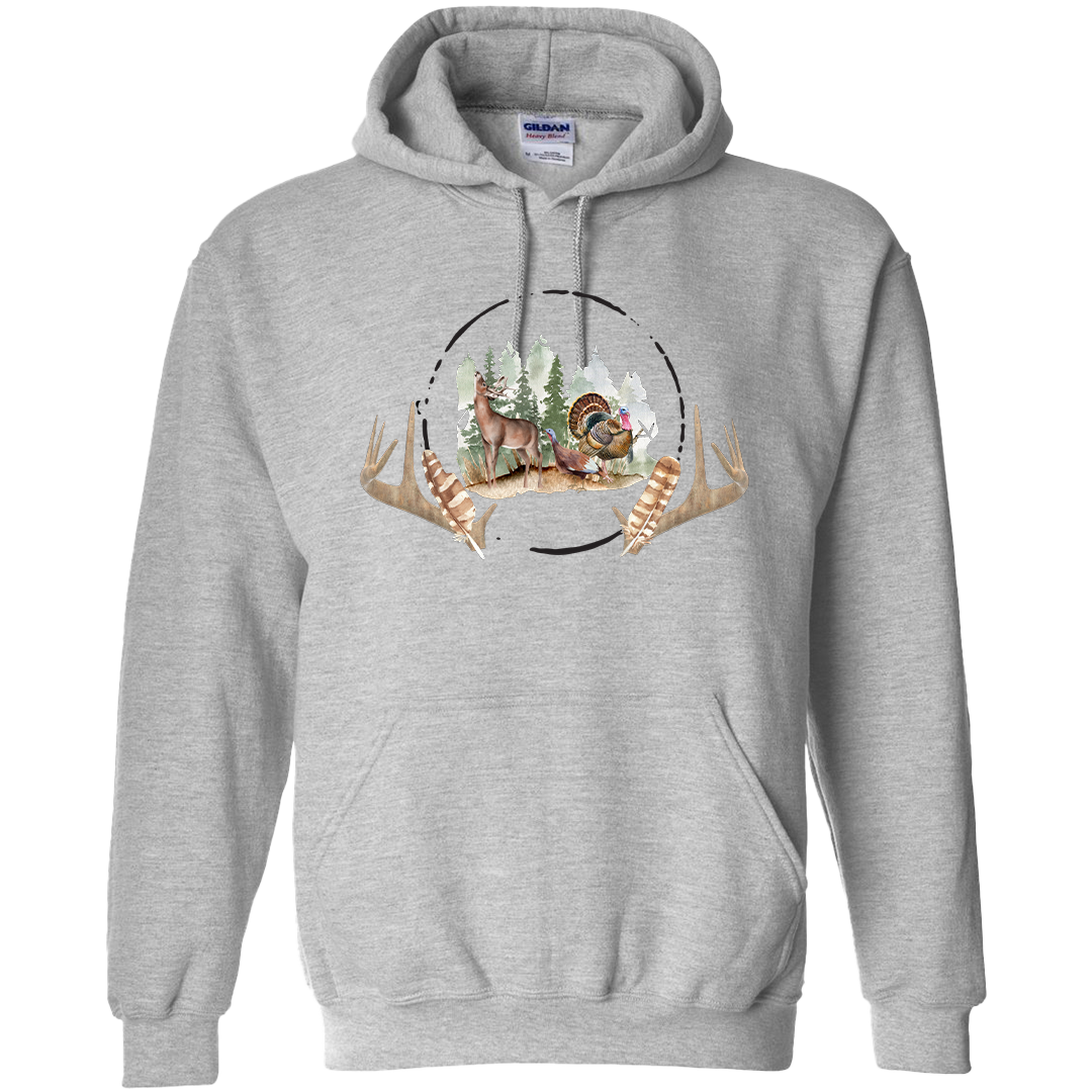 Bucks and Beards Adult Hoodie
