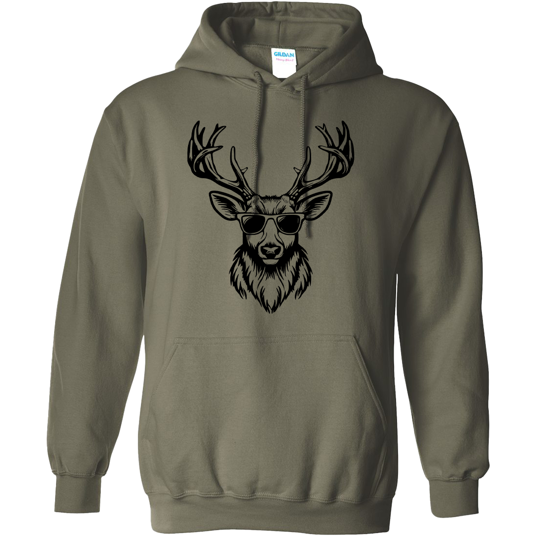 Cool Deer Adult Hoodie