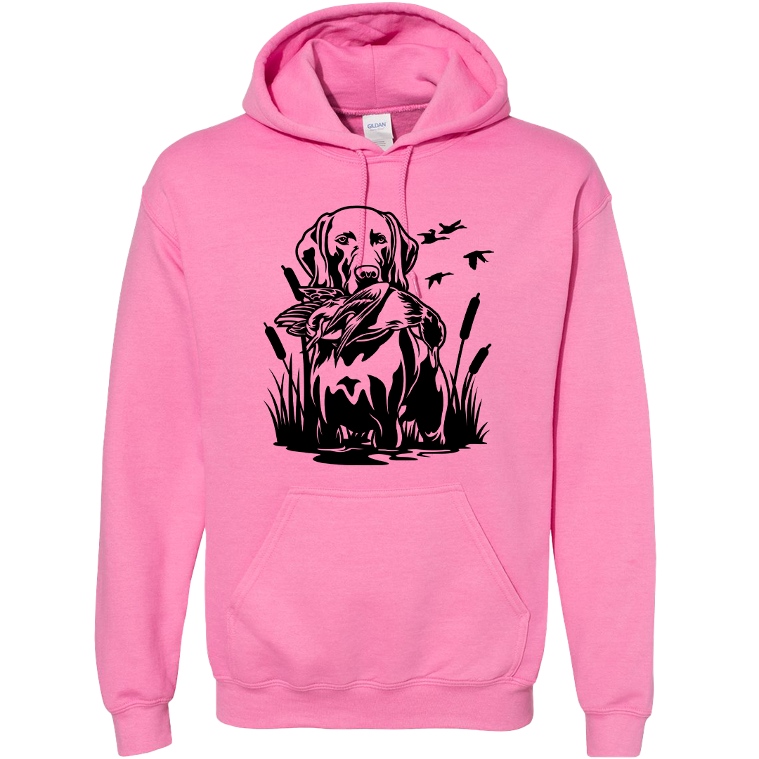 Duck Hunting Dog Adult Hoodie