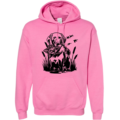 Duck Hunting Dog Adult Hoodie