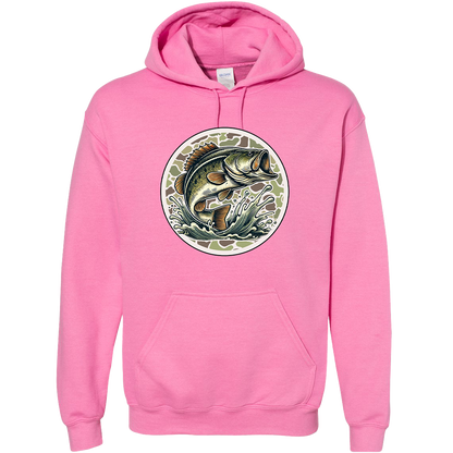 Jumping Bass Adult Hoodie