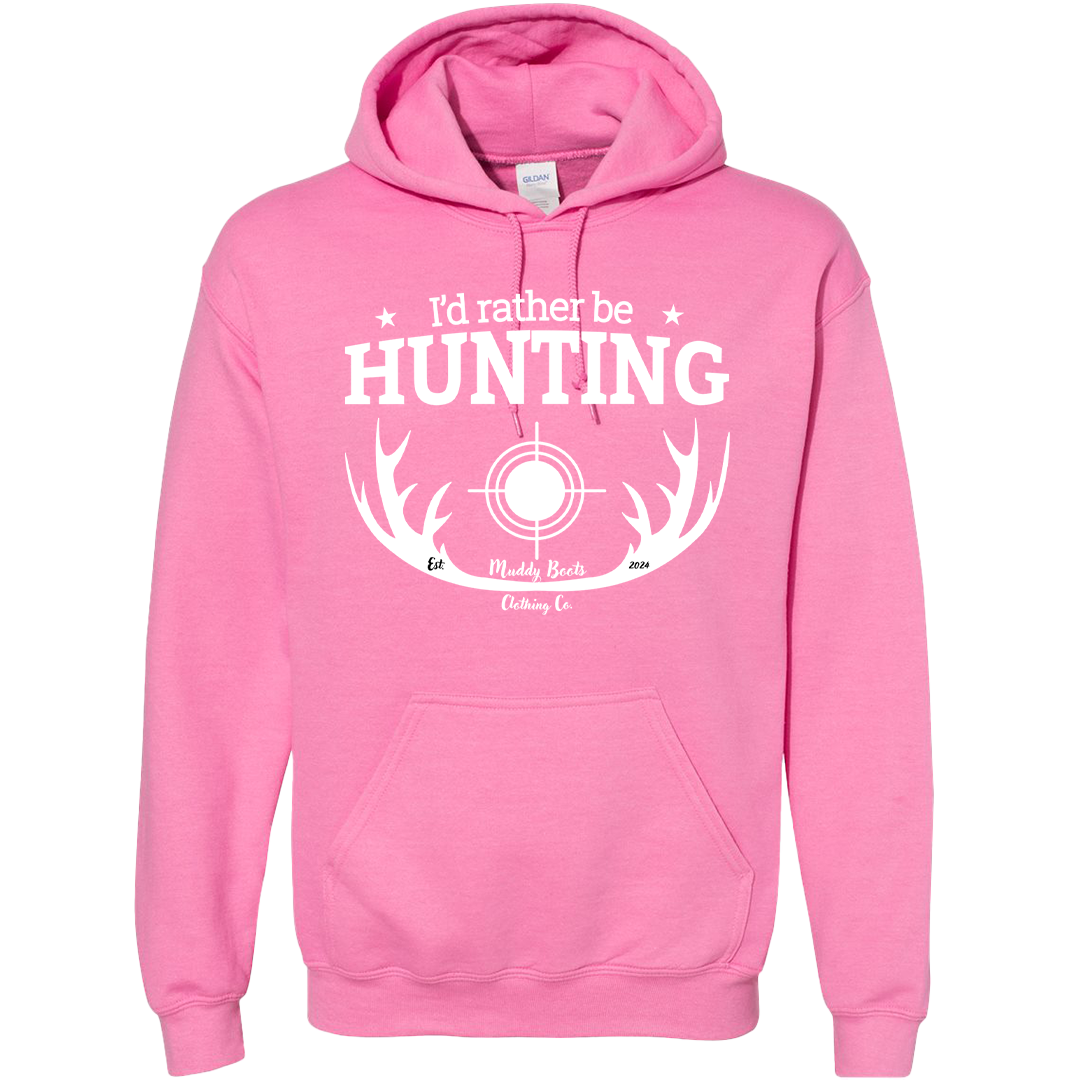 I'd Rather Be Hunting Adult Hoodie