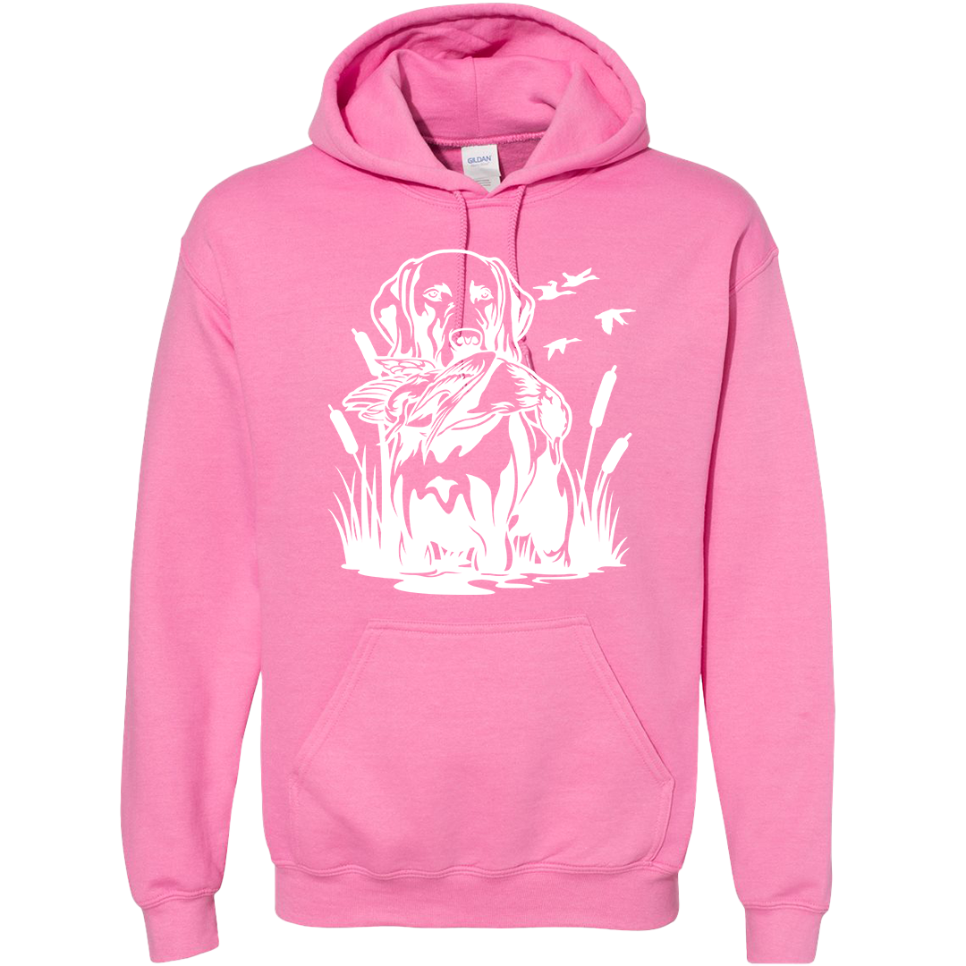 Duck Hunting Dog Adult Hoodie
