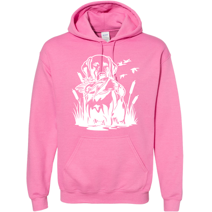 Duck Hunting Dog Adult Hoodie