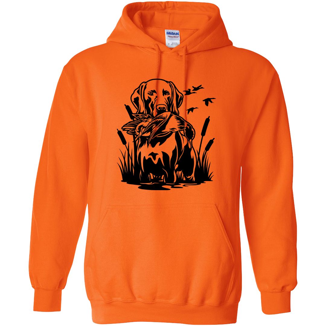 Duck Hunting Dog Adult Hoodie