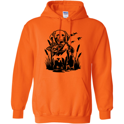 Duck Hunting Dog Adult Hoodie