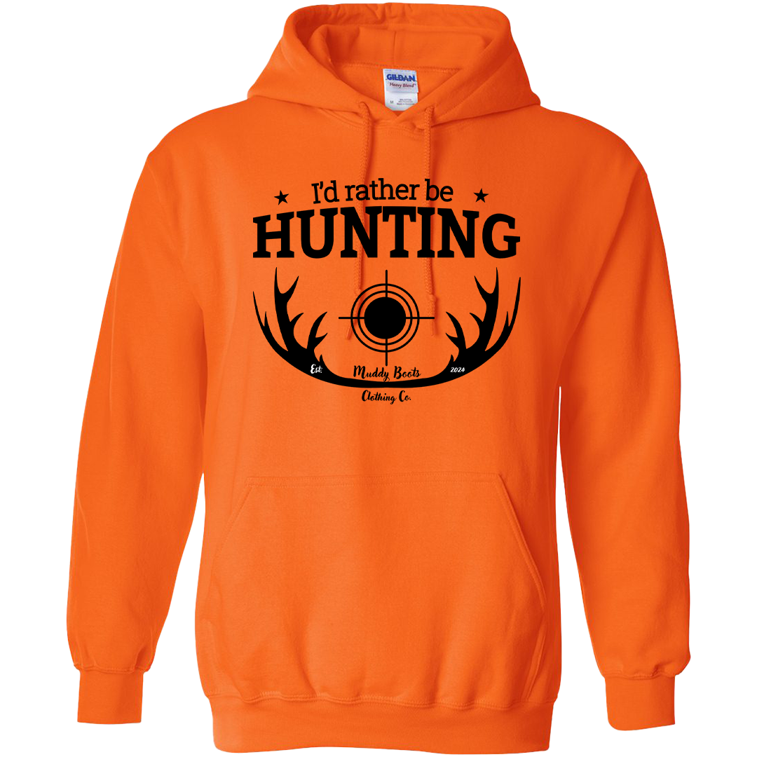 I'd Rather Be Hunting Adult Hoodie