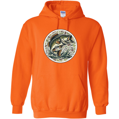Jumping Bass Adult Hoodie