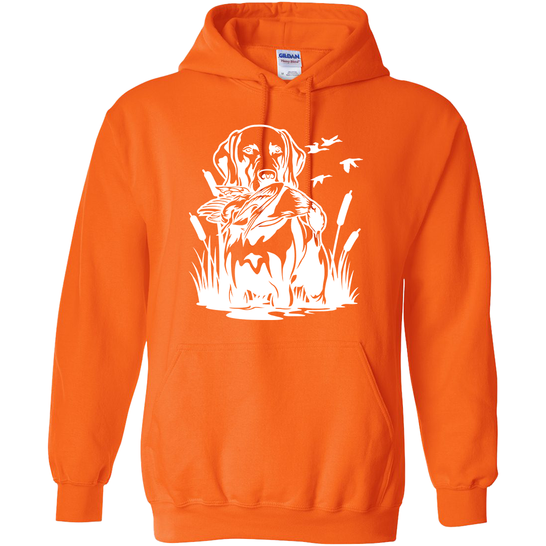 Duck Hunting Dog Adult Hoodie