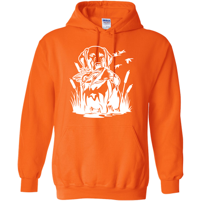 Duck Hunting Dog Adult Hoodie