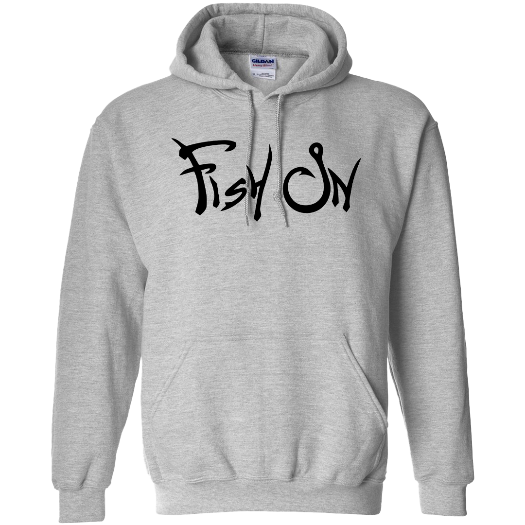 Fish On Adult Hoodie