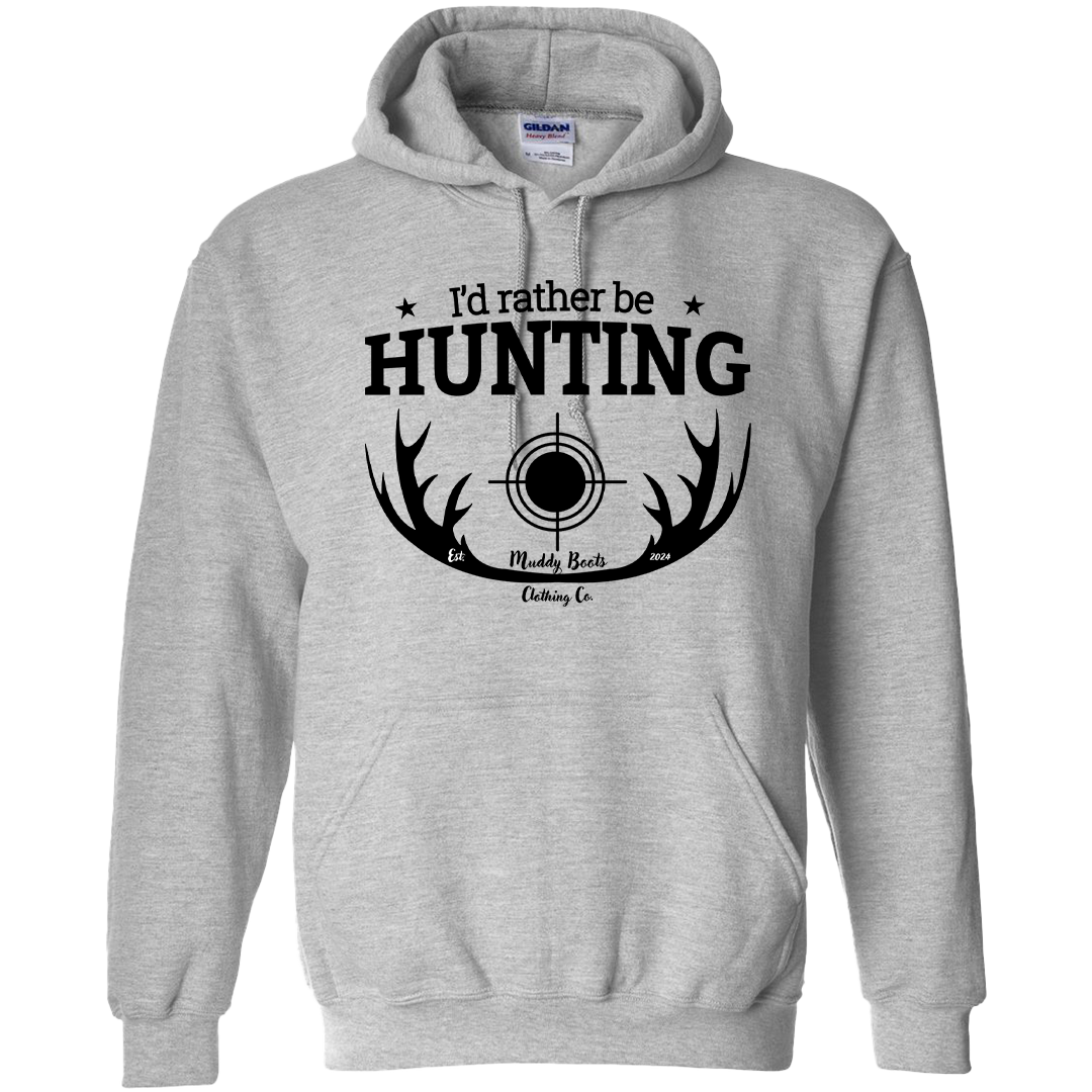 I'd Rather Be Hunting Adult Hoodie