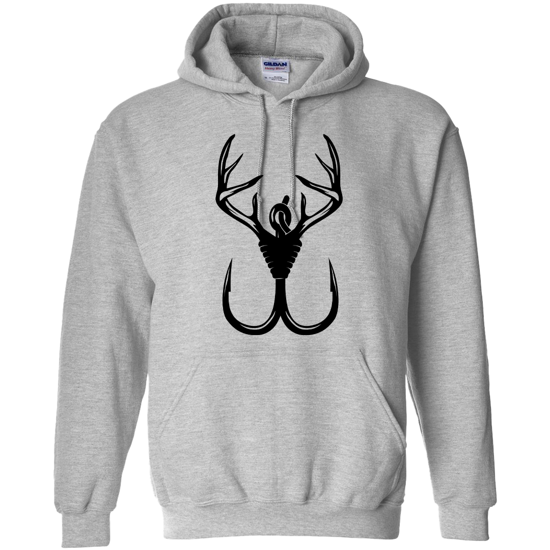 Antler Hook Adult Hoodie