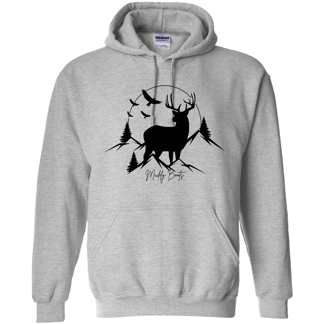 Mountain Deer Adult Hoodie