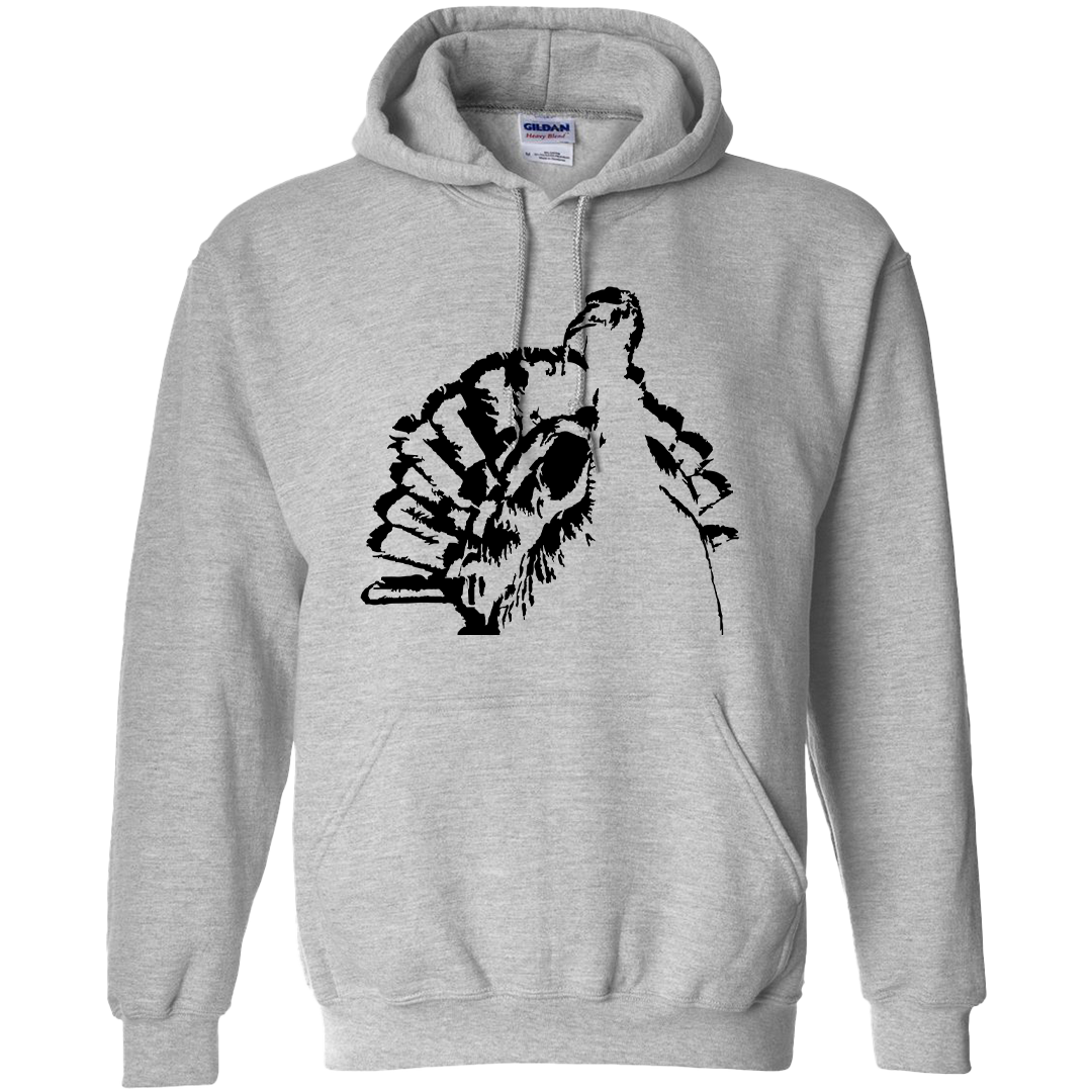 Turkey Contour Adult Hoodie