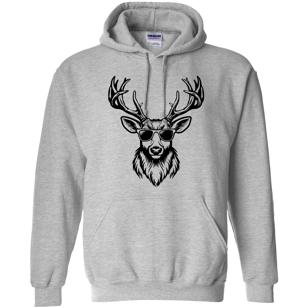 Cool Deer Adult Hoodie