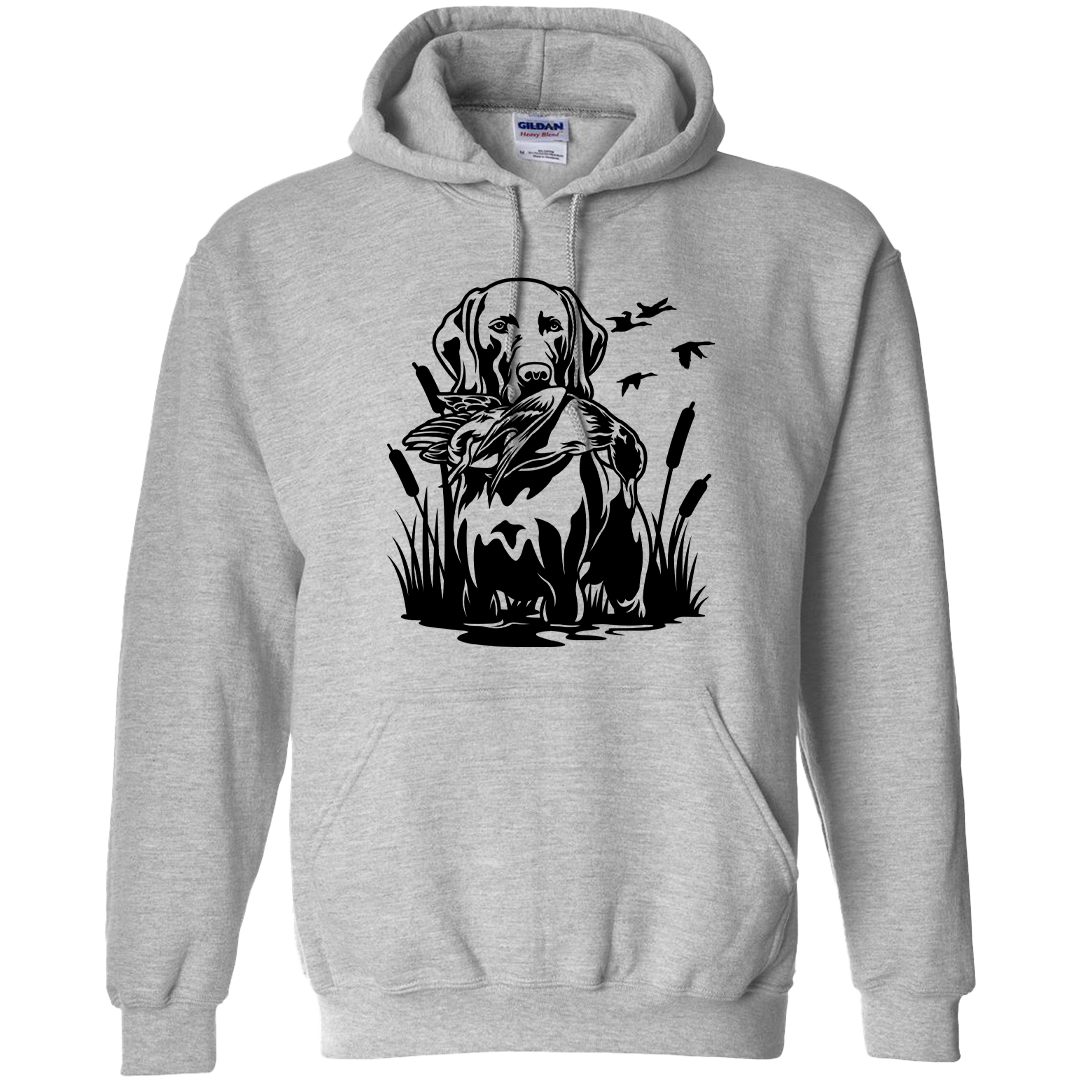 Duck Hunting Dog Adult Hoodie