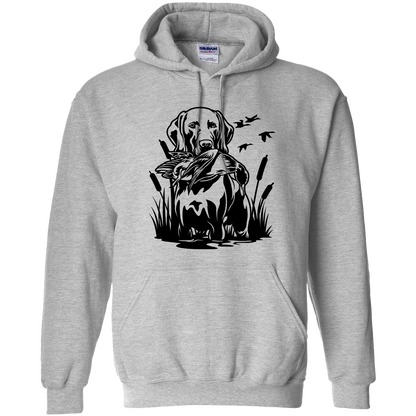Duck Hunting Dog Adult Hoodie