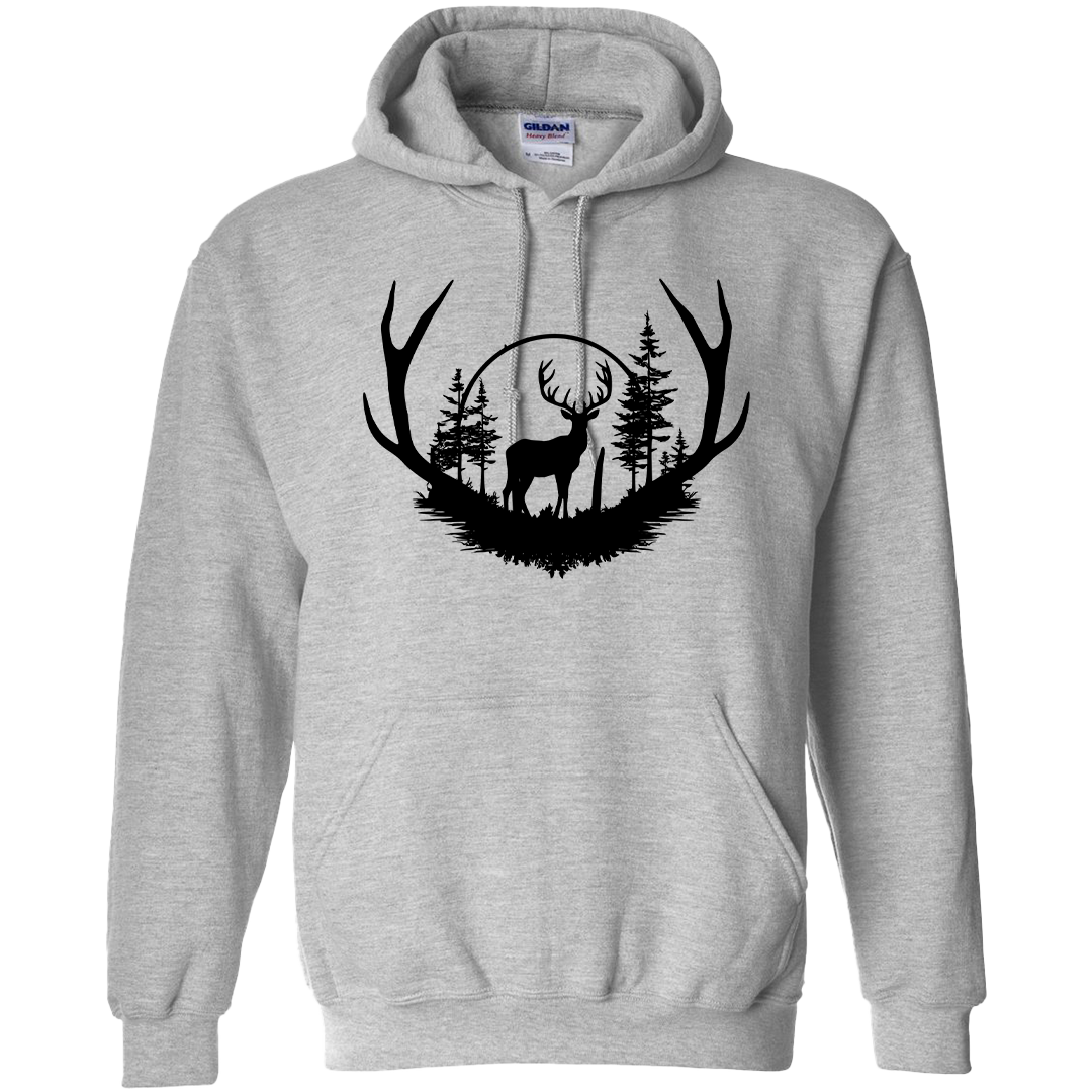 Deer Head Adult Hoodie