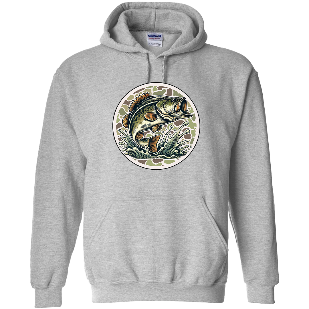 Jumping Bass Adult Hoodie