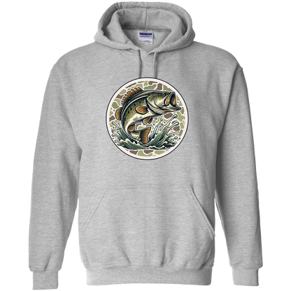 Jumping Bass Adult Hoodie