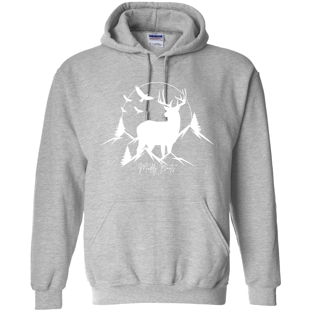 Mountain Deer Adult Hoodie